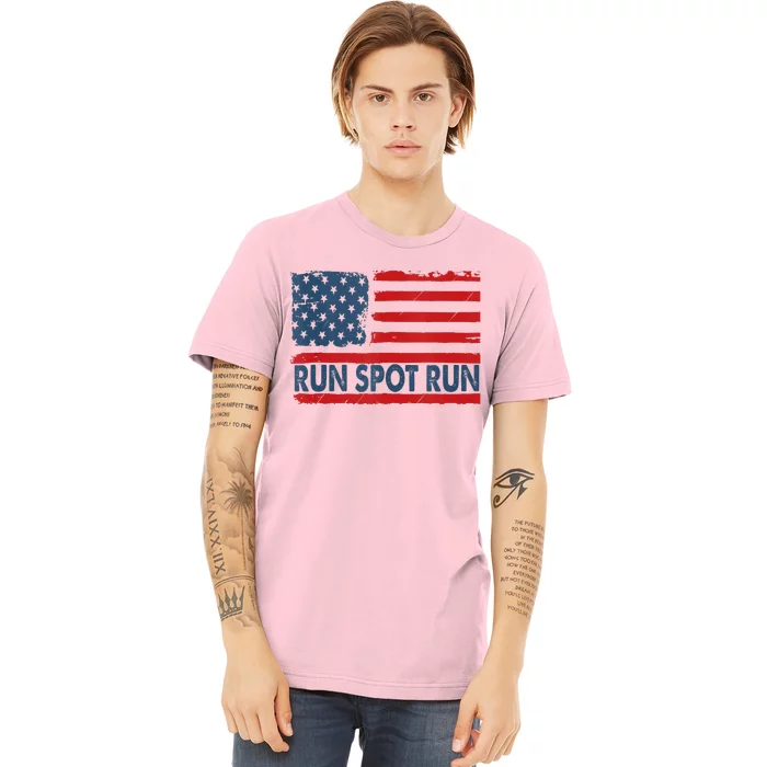 Run Spot Run Donald Trump Debate Quote 2024 Kamala Premium T-Shirt