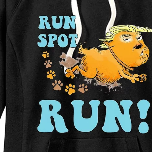 Run Spot Run Funny Run Spot Run Women's Fleece Hoodie