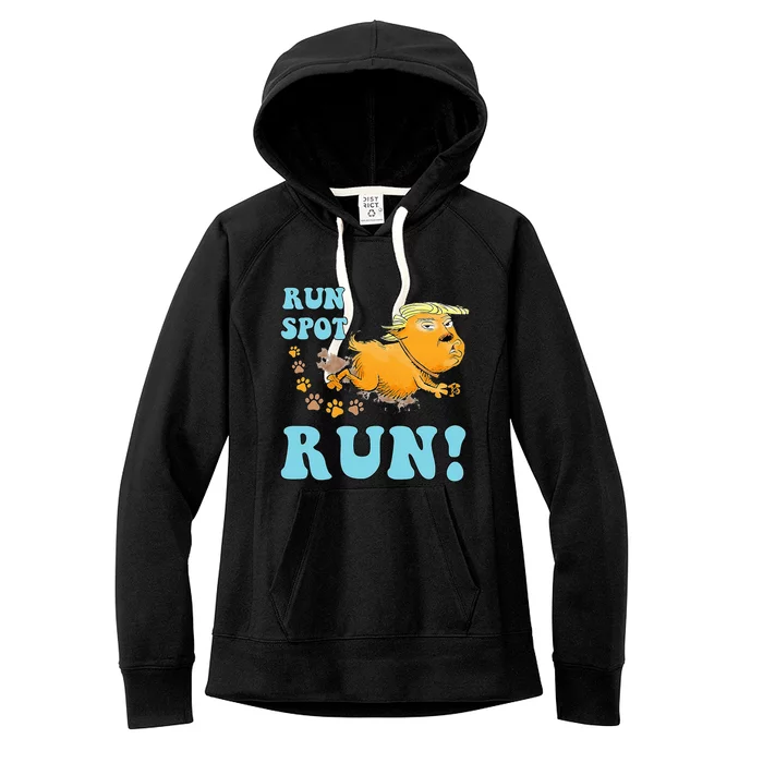 Run Spot Run Funny Run Spot Run Women's Fleece Hoodie