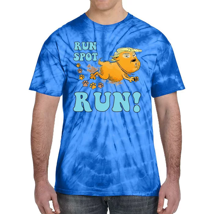 Run Spot Run Funny Run Spot Run Tie-Dye T-Shirt