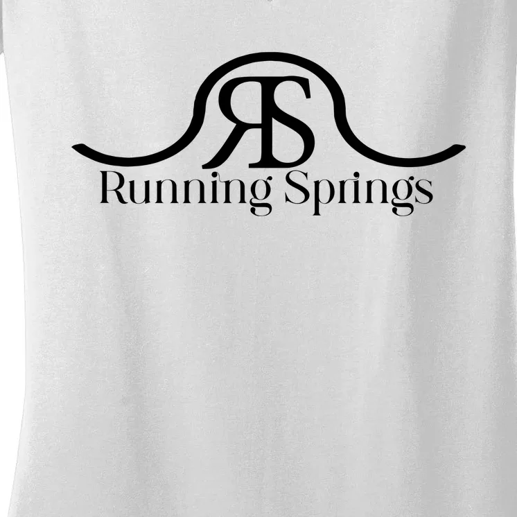 Running Springs Women's V-Neck T-Shirt