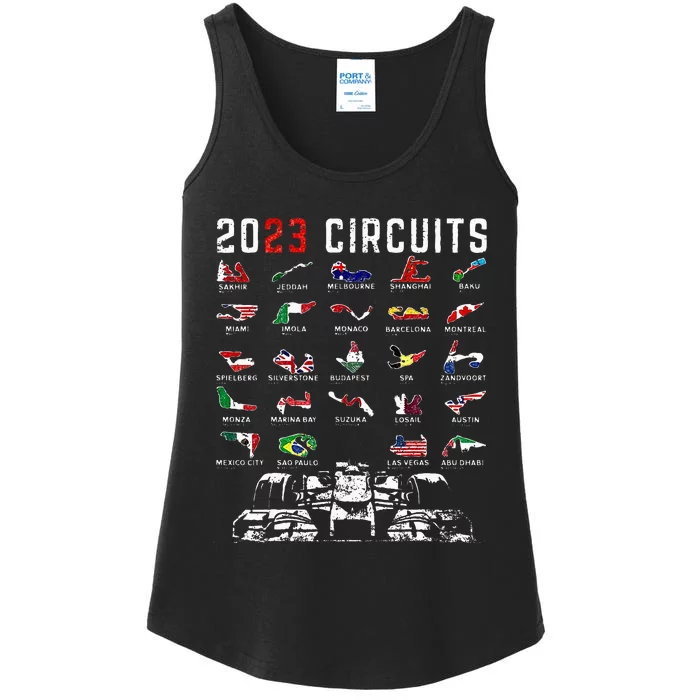 Racing Season Race Car Drag Racer Dirt Track Racing Ladies Essential Tank