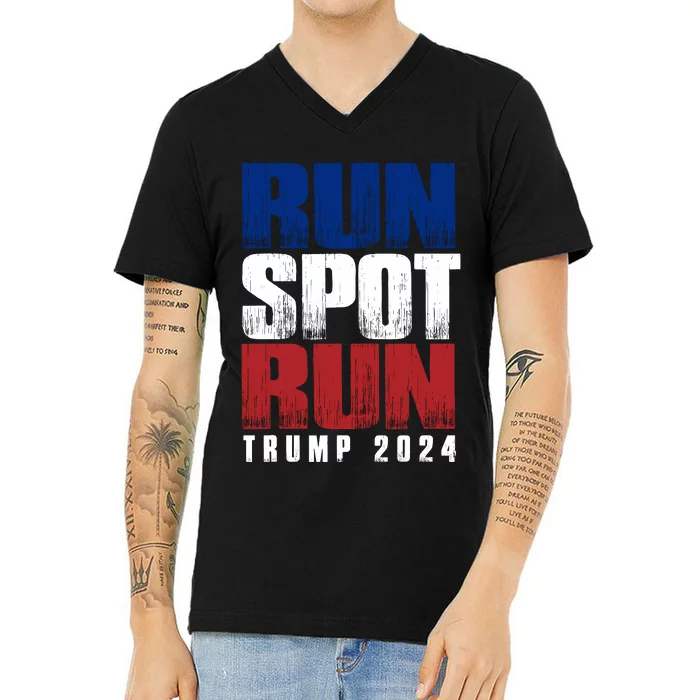 Run Spot Run V-Neck T-Shirt