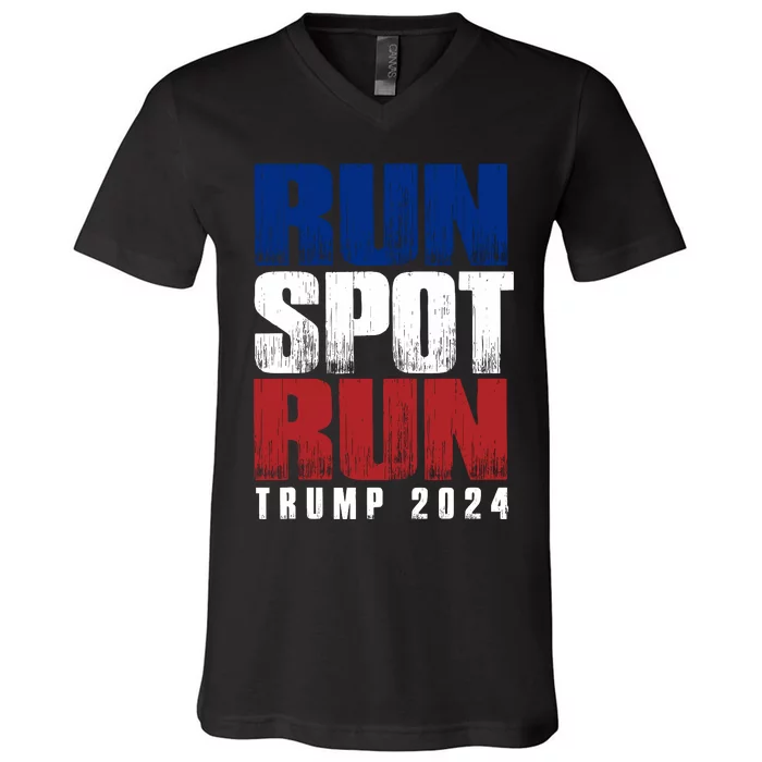 Run Spot Run V-Neck T-Shirt