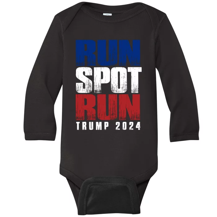 Run Spot Run Baby Long Sleeve Bodysuit