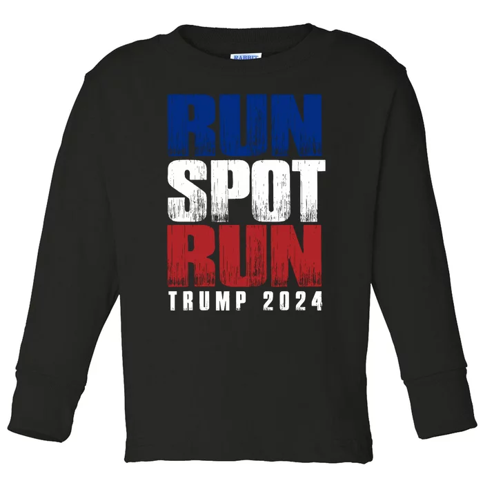 Run Spot Run Toddler Long Sleeve Shirt