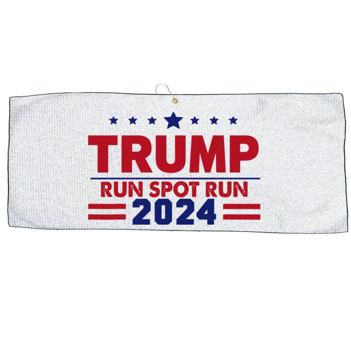 Run Spot Run Trump 2024 Large Microfiber Waffle Golf Towel