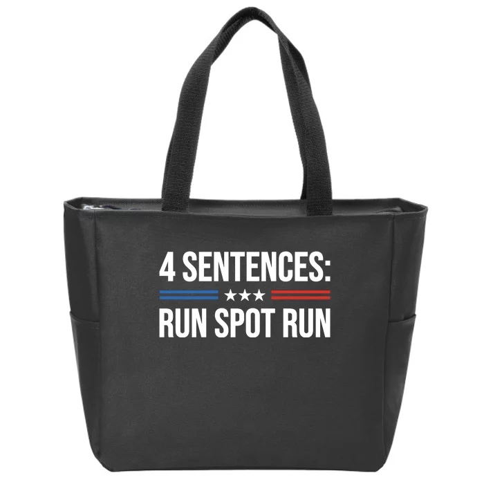 Run Spot Run Trump 2024 Zip Tote Bag