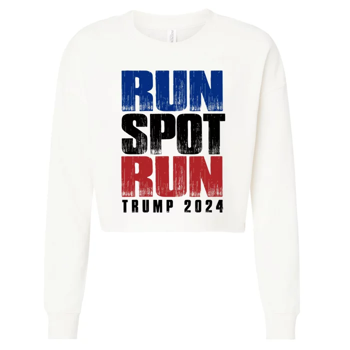 Run Spot Run Cropped Pullover Crew