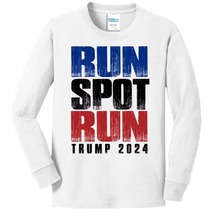 Run Spot Run Kids Long Sleeve Shirt