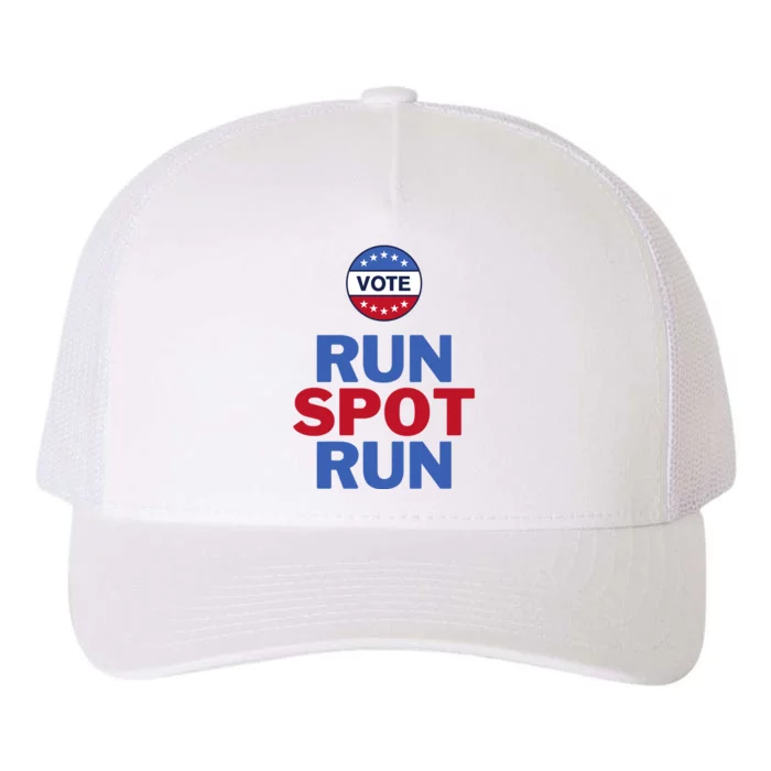 Run Spot Run Trump 2024 Yupoong Adult 5-Panel Trucker Hat