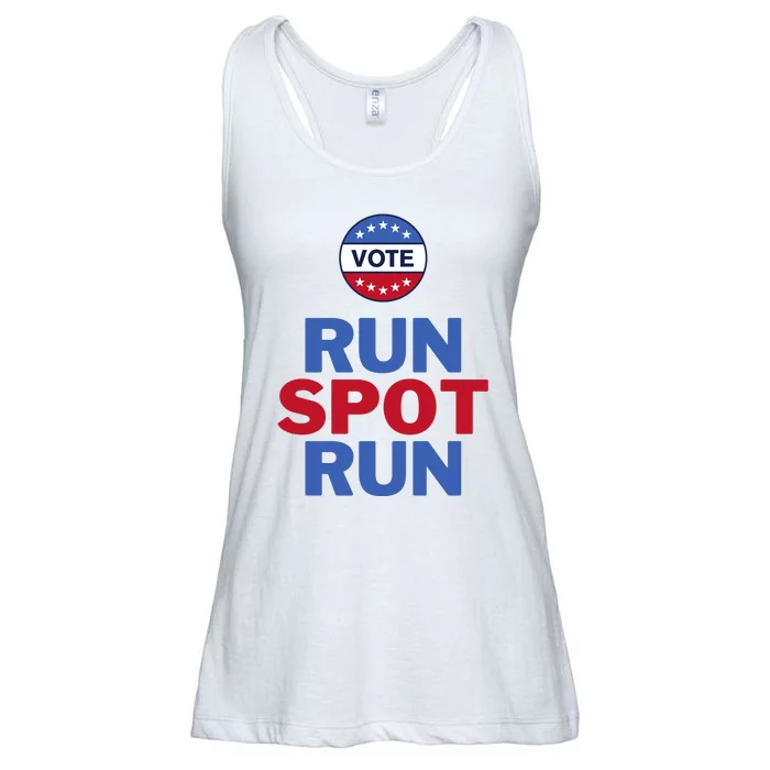 Run Spot Run Trump 2024 Ladies Essential Flowy Tank