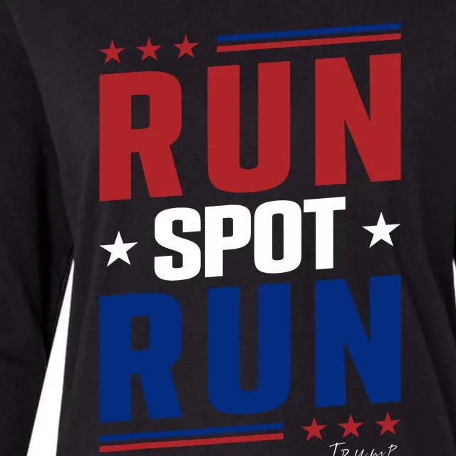 Run Spot Run Womens Cotton Relaxed Long Sleeve T-Shirt