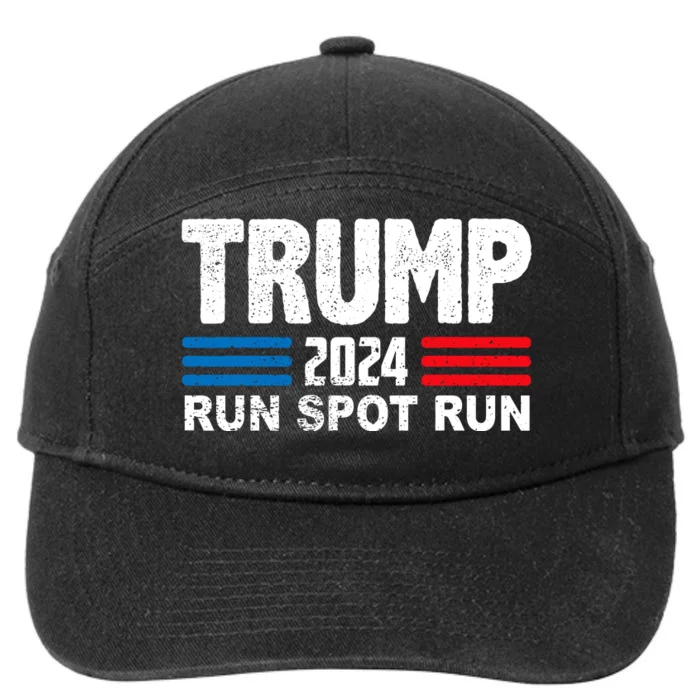 Run Spot Run Trump 2024 7-Panel Snapback Hat