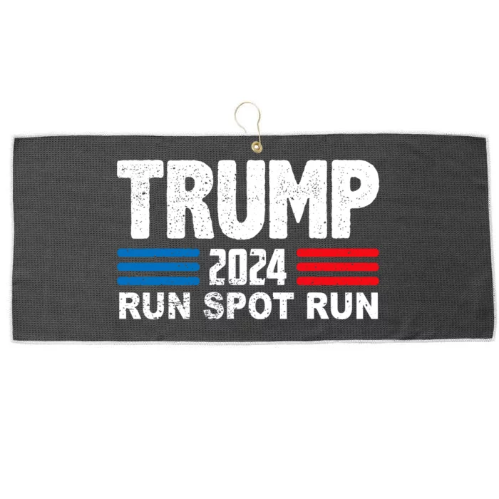 Run Spot Run Trump 2024 Large Microfiber Waffle Golf Towel