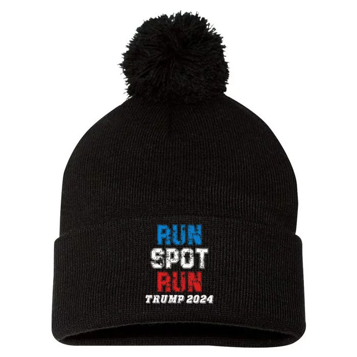 Run Spot Run Trum 2024 Pom Pom 12in Knit Beanie