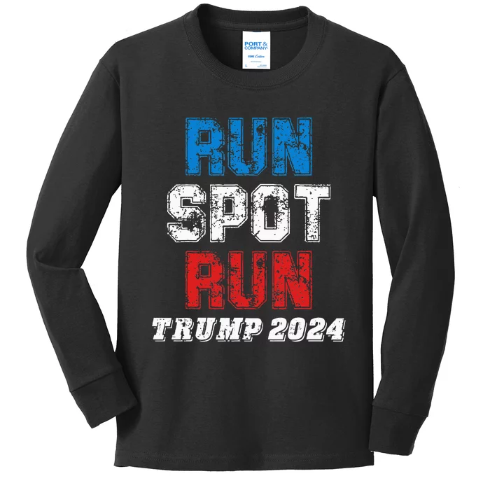 Run Spot Run Trum 2024 Kids Long Sleeve Shirt