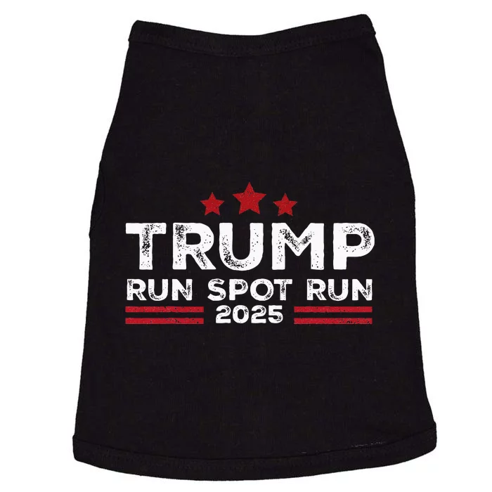 Run Spot Run! Funny Donald Trump Debate Quote 2024 Kamala Doggie Tank