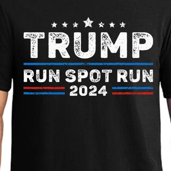 Run Spot Run! Funny Donald Trump Debate Quote 2024 Kamala Pajama Set