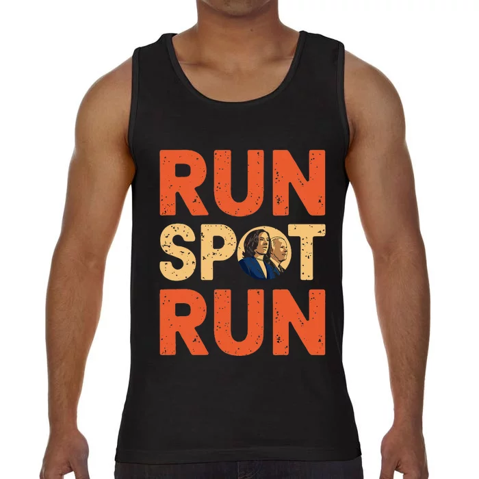 Run Spot Run! Funny Donald Trump Debate Quote 2024 Comfort Colors® Tank Top