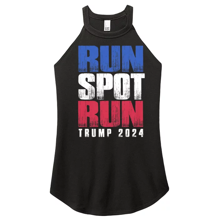 Run Spot Run Run Spot Run Trump Kamala Debate 2024 Women’s Perfect Tri Rocker Tank