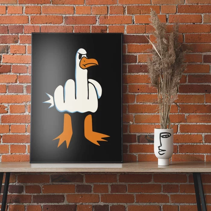 Rude Seagull Poster