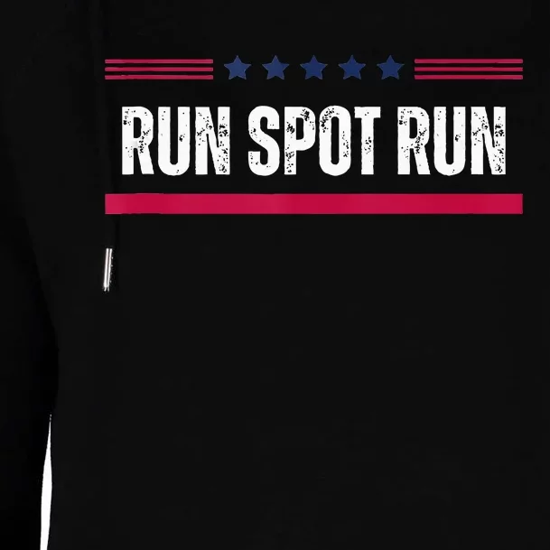 Run Spot Run Womens Funnel Neck Pullover Hood