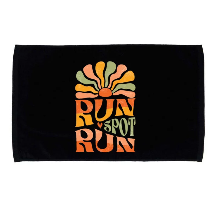 Run Spot Run Debate Boho Aesthetic Supports Trump Microfiber Hand Towel