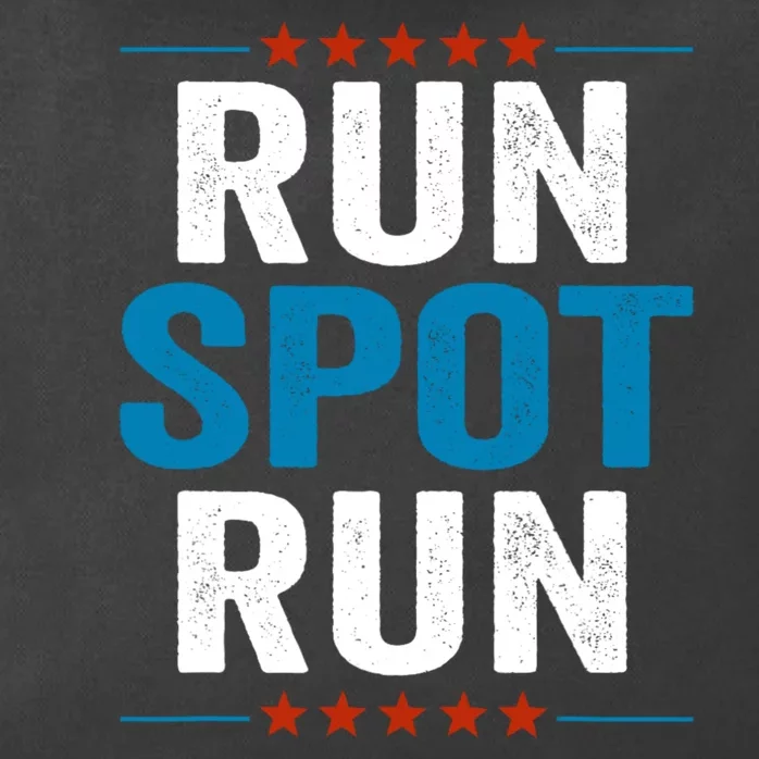 Run Spot Run Run Spot Run Trump 2024 Zip Tote Bag