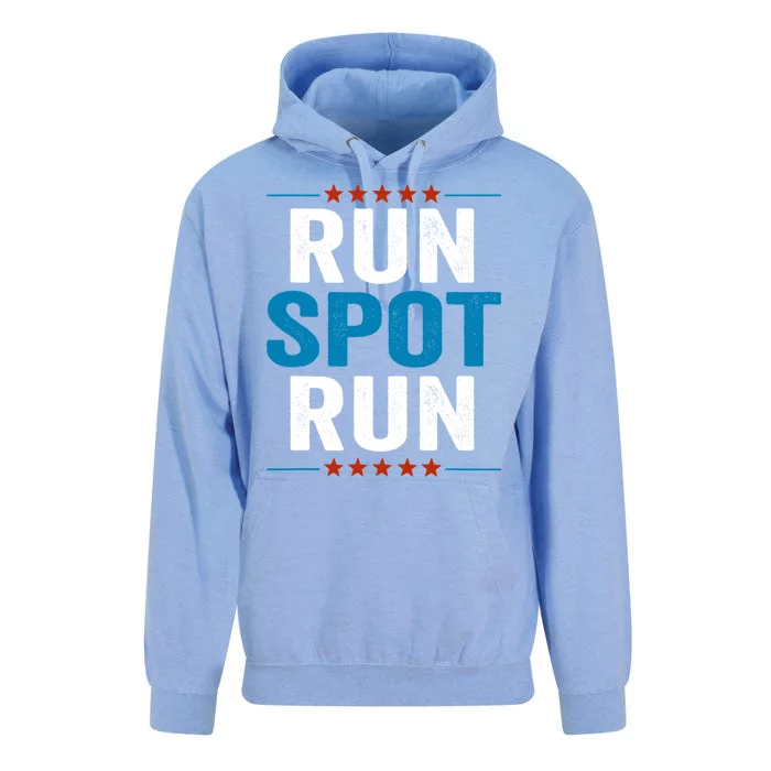 Run Spot Run Run Spot Run Trump 2024 Unisex Surf Hoodie