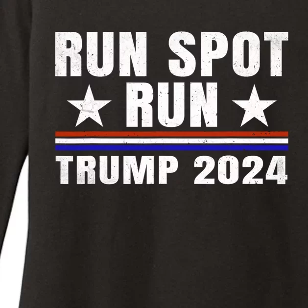 Run Spot Run Run Spot Run Trump 2024 Womens CVC Long Sleeve Shirt