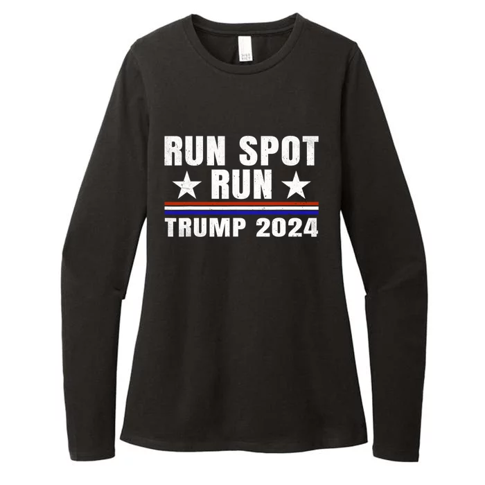 Run Spot Run Run Spot Run Trump 2024 Womens CVC Long Sleeve Shirt