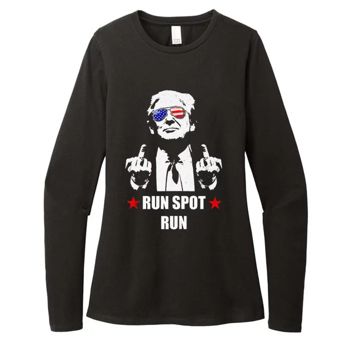 Run Spot Run Womens CVC Long Sleeve Shirt