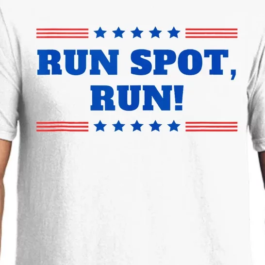 Run Spot Run! Funny Donald Trump Debate Quote 2024 Pajama Set