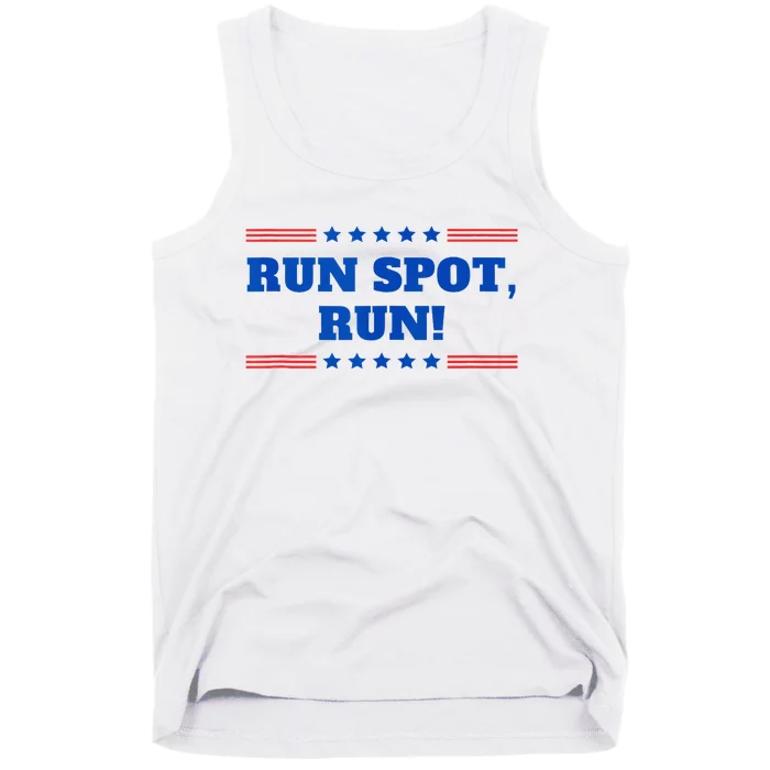 Run Spot Run! Funny Donald Trump Debate Quote 2024 Tank Top