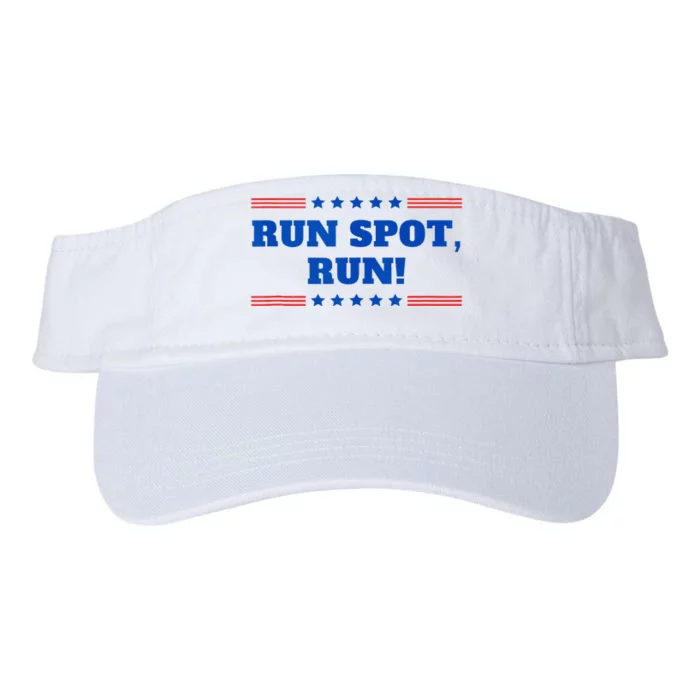 Run Spot Run! Funny Donald Trump Debate Quote 2024 Valucap Bio-Washed Visor