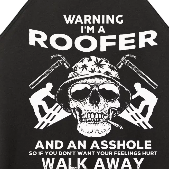 Roofer Skull Roofer Women’s Perfect Tri Rocker Tank