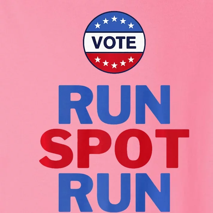 Run Spot Run. Trump And Harris Debate Toddler Long Sleeve Shirt