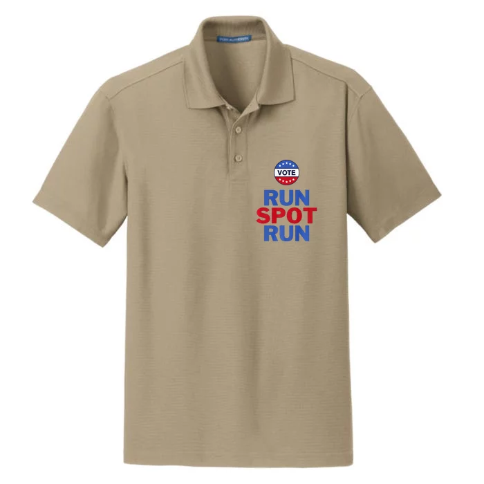 Run Spot Run. Trump And Harris Debate Dry Zone Grid Performance Polo