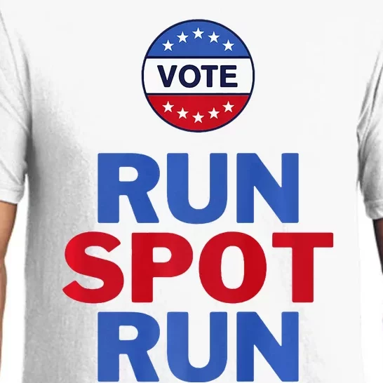 Run Spot Run. Trump And Harris Debate Pajama Set