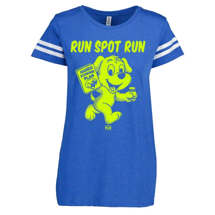 Run Spot Run Harris Economic Plan Enza Ladies Jersey Football T-Shirt