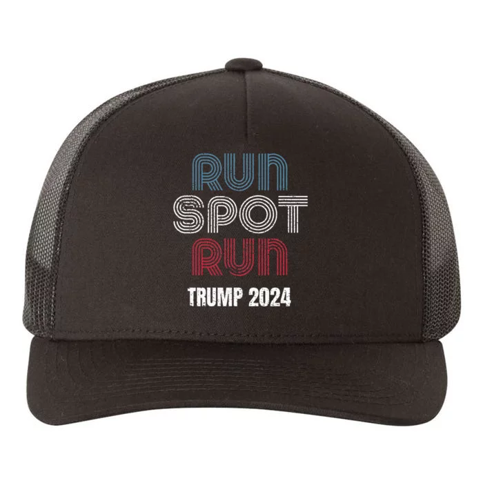 Run Spot Run Run Spot Run Trump Kamala Debate 2024 Yupoong Adult 5-Panel Trucker Hat