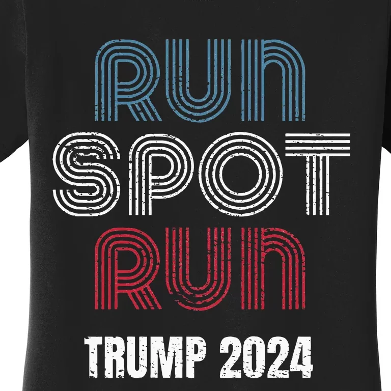 Run Spot Run Run Spot Run Trump Kamala Debate 2024 Women's T-Shirt