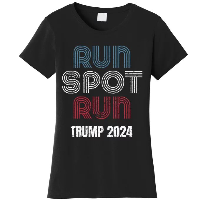 Run Spot Run Run Spot Run Trump Kamala Debate 2024 Women's T-Shirt