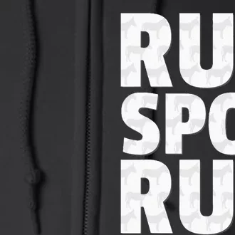 Run Spot Run Political Funny Full Zip Hoodie