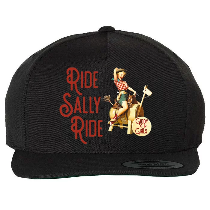 Ride Sally Ride Country Music Rodeo Wool Snapback Cap