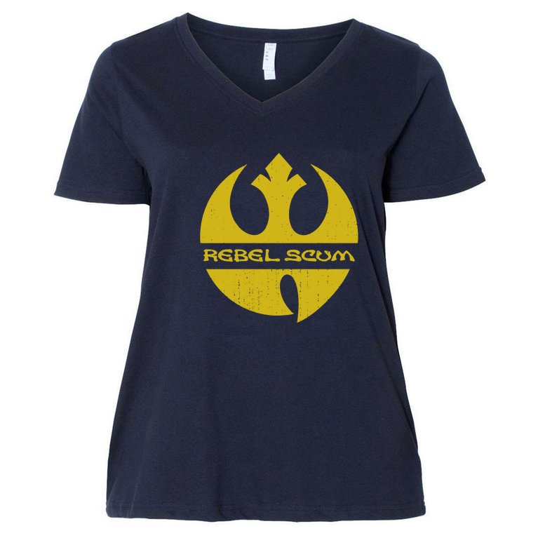 Rebel Scum Women's V-Neck Plus Size T-Shirt