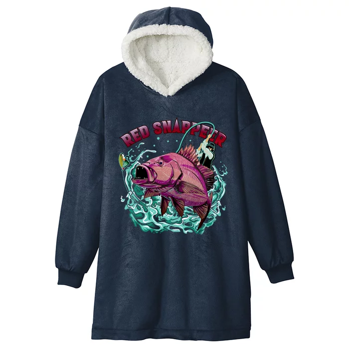 Red Snapper Hooded Wearable Blanket