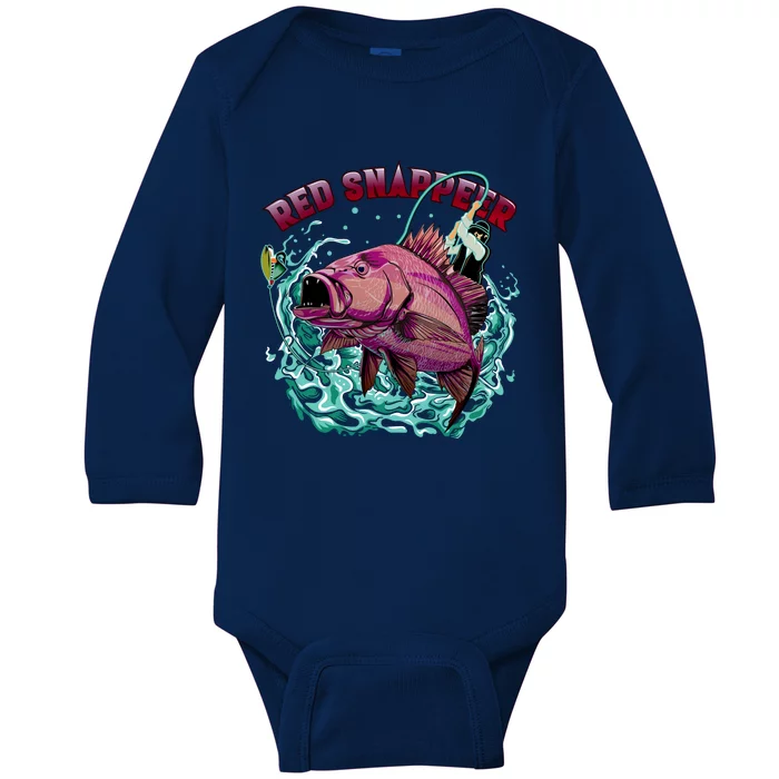 Red Snapper Baby Long Sleeve Bodysuit