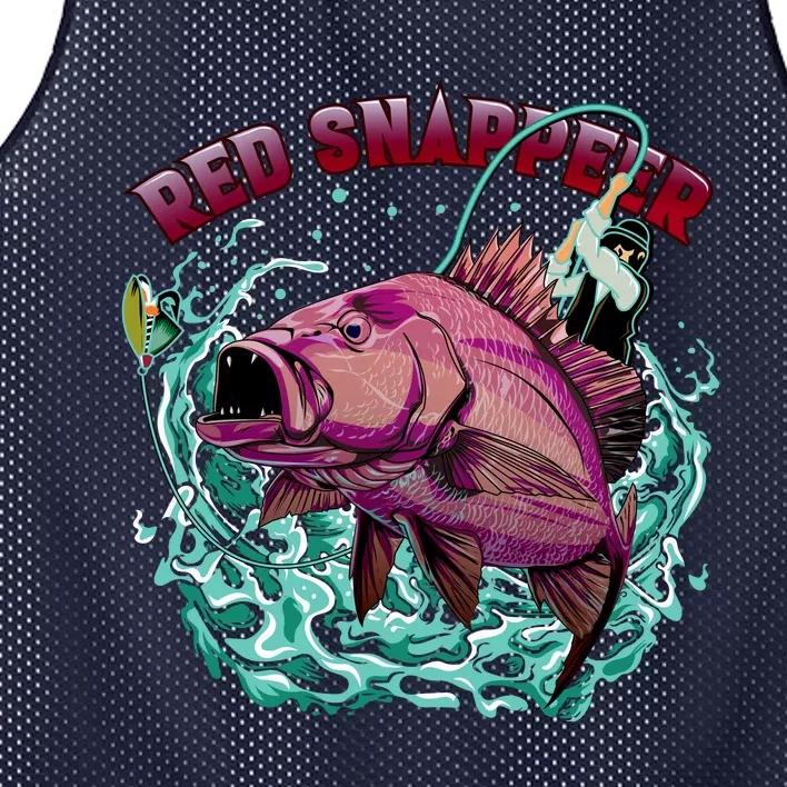 Red Snapper Mesh Reversible Basketball Jersey Tank